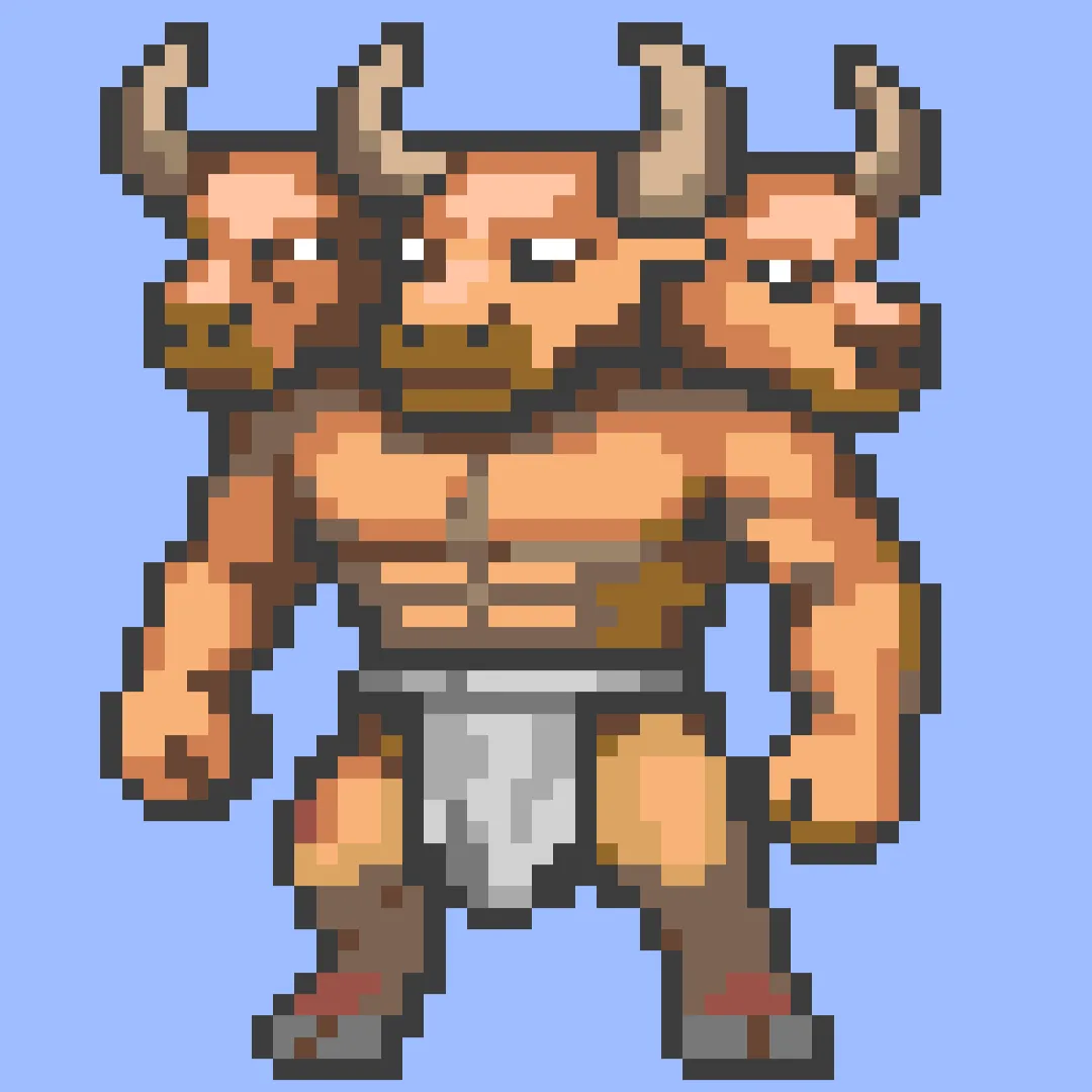 Taureau Tricéphales par Leflopla