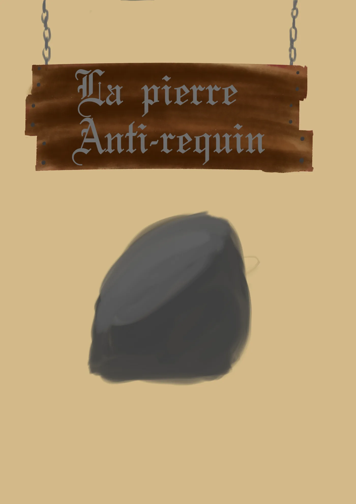 Pierre Anti-requin par Leflopla