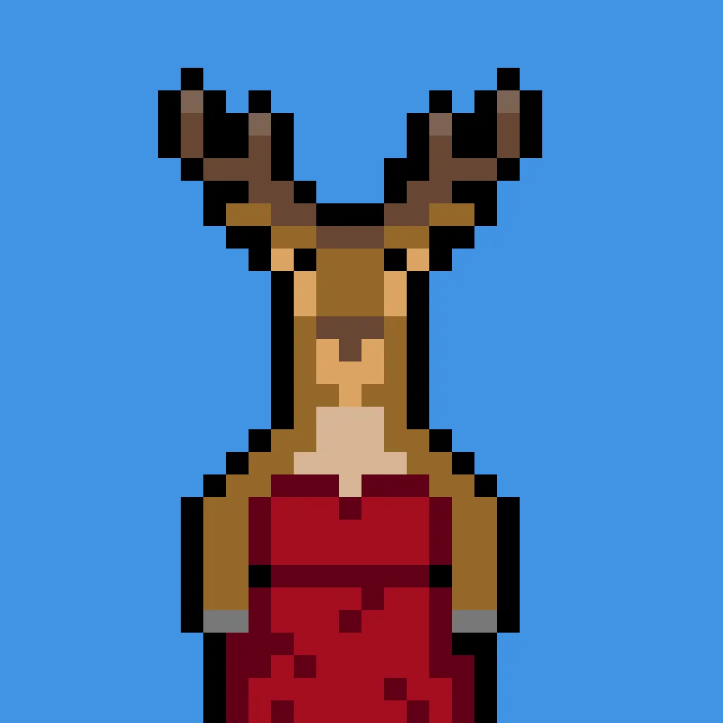 Cerf dans sa belle robe par Leflopla