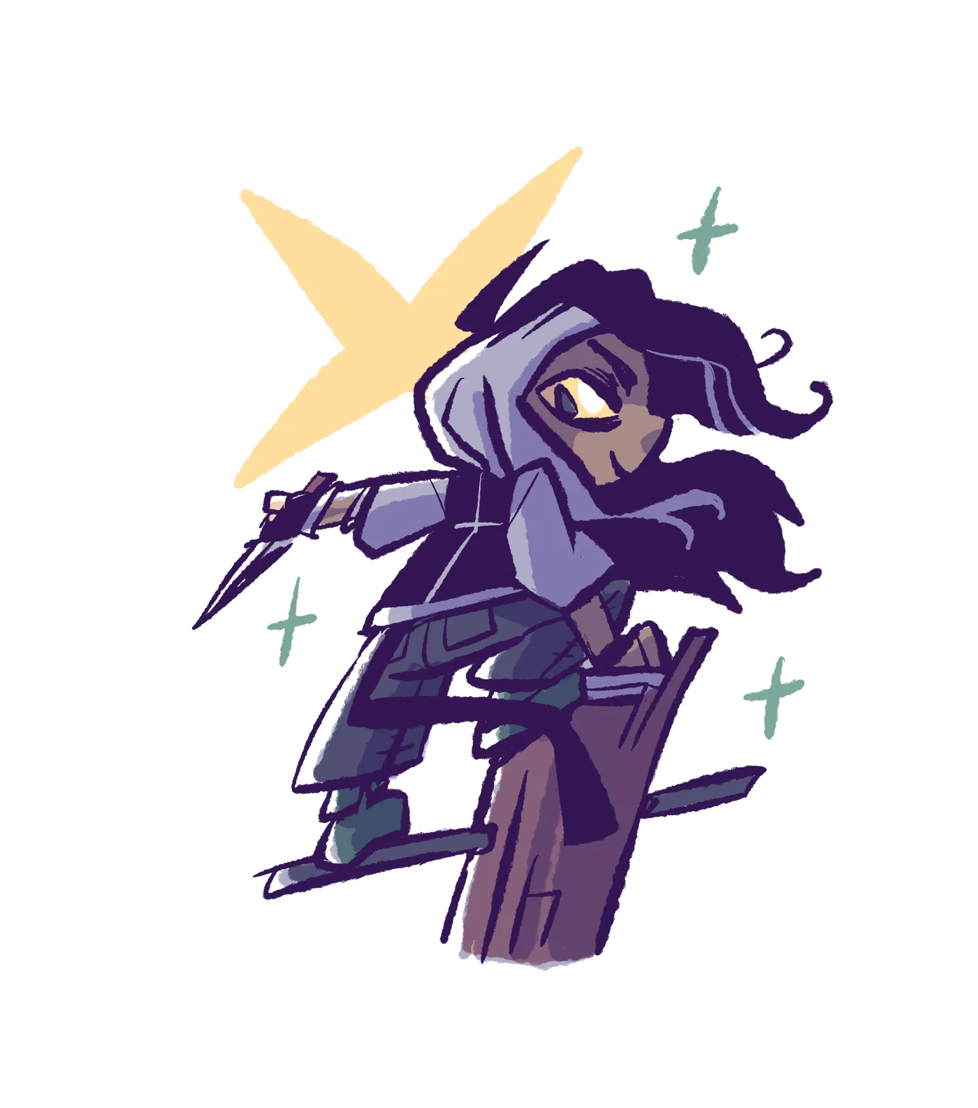 Neptune déesse chatte borgne par ZatZatZatou