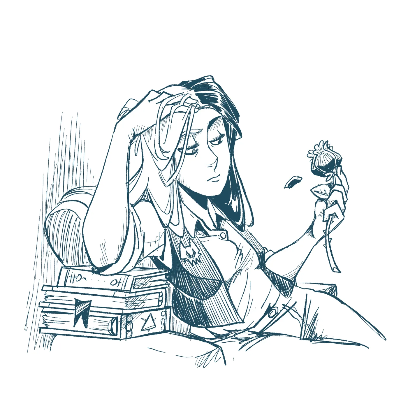 Neptune (noir et blanc) par ZatZatZatou