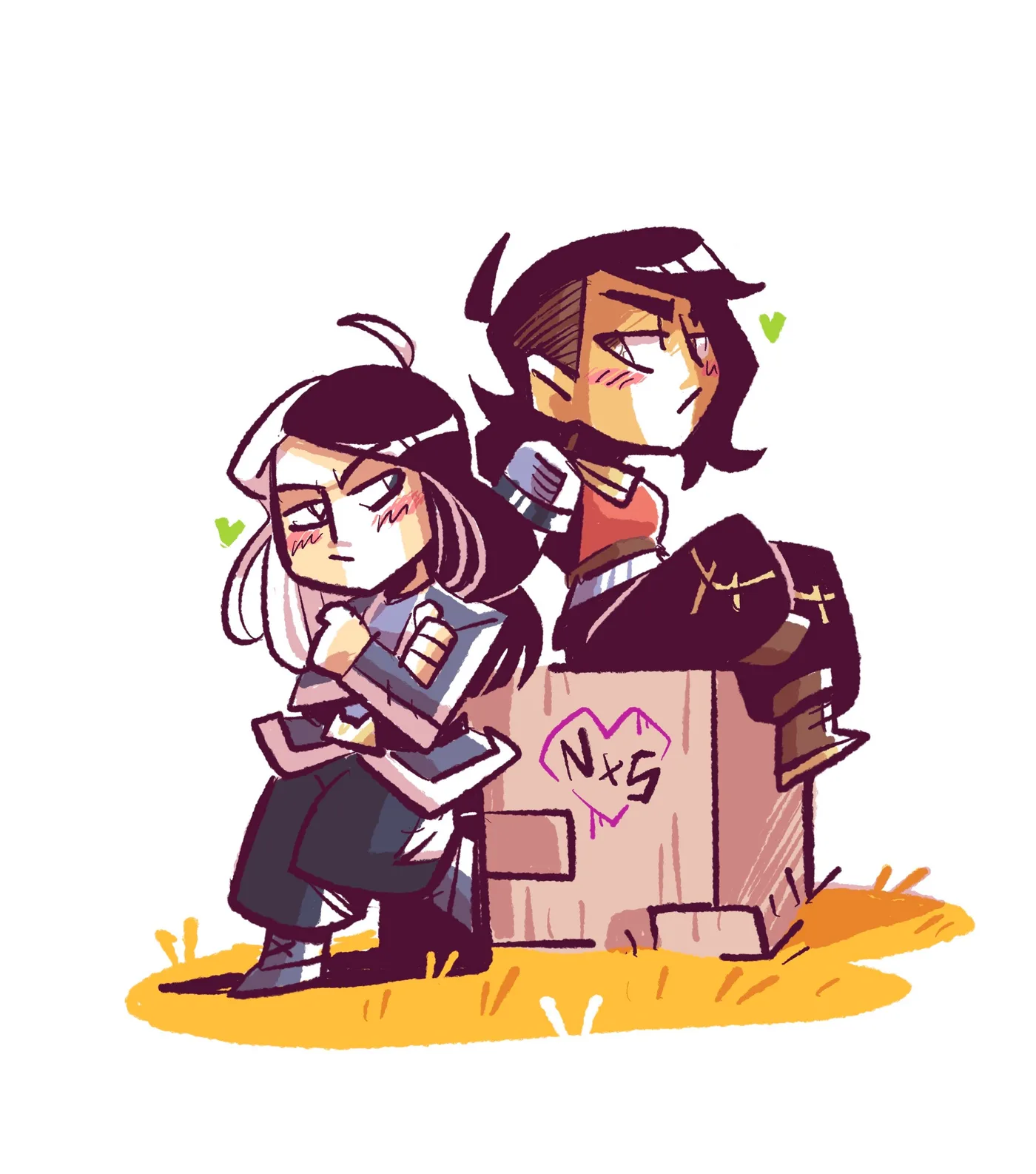 Neptune et Saoirse par ZatZatZatou