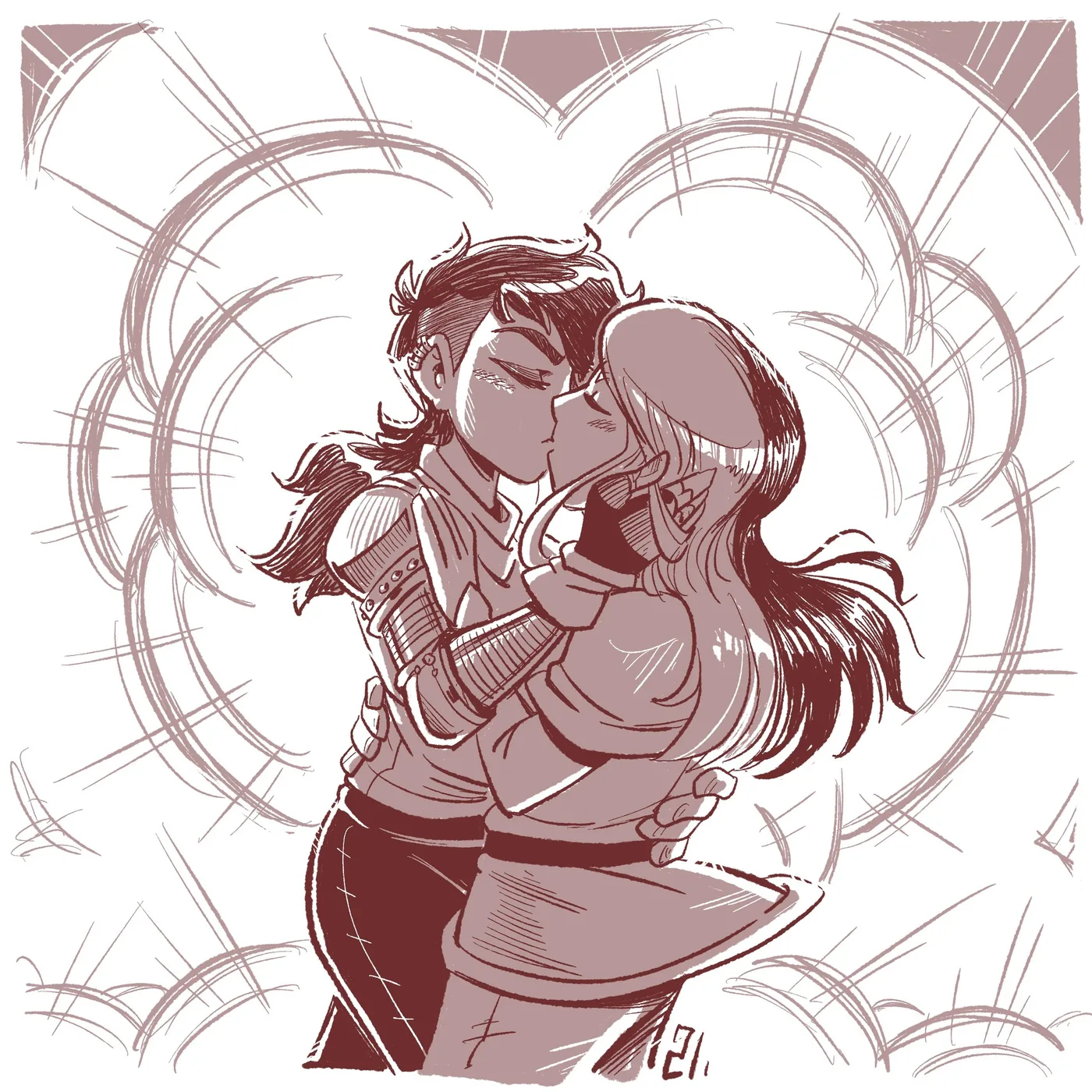 Saoirse et Neptune par ZatZatZatou